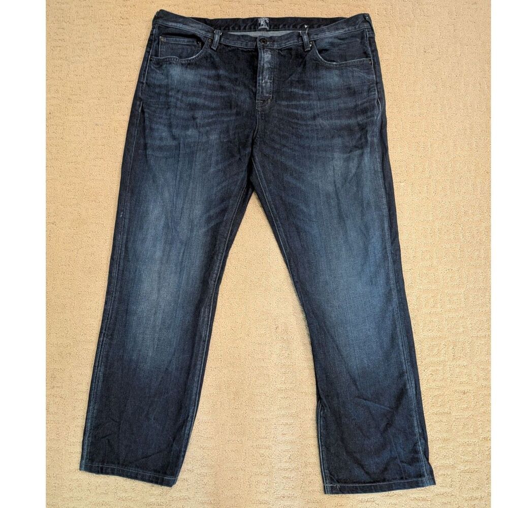 Prps Goods & Co Jeans Mens 40x30 Dark Blue Slim Straight Demon Fit 100% Cotton